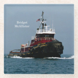 Bridget McAllister porta copos de vidro