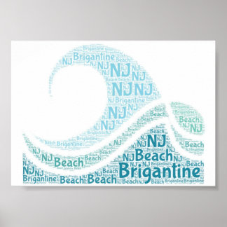 Brigantine, poster original do NJ