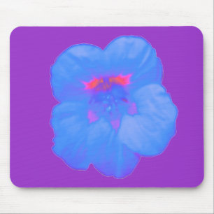 Bright Blue Mousepad Nasturtium