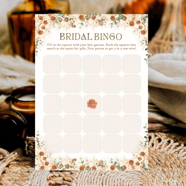 Bright Bold Floral Boho - Chá de panela Bingo (Criador carregado)