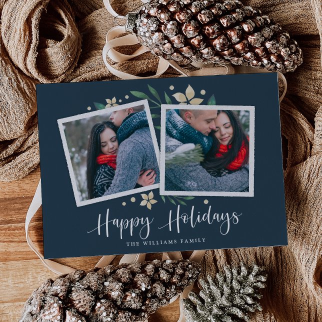 Bright Boughs | Dois cartões de feriado fotográfic (Criador carregado)