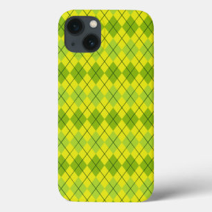 Bright green Scottish Tartan-Pattern