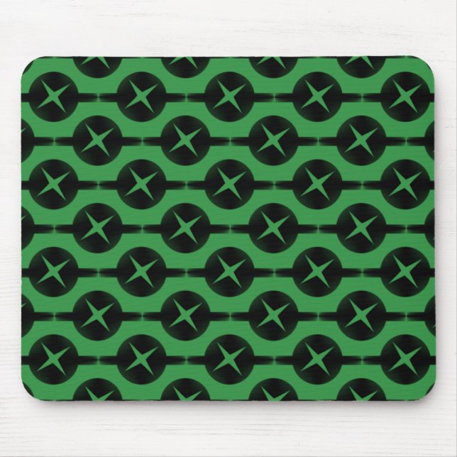Bright Green Uncommon Circles Mousepad (Frente)