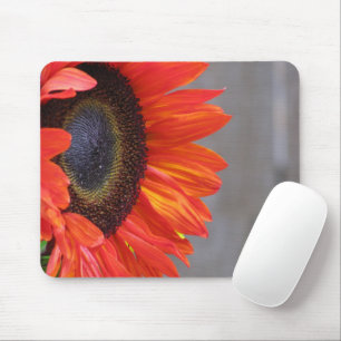 Bright Orange Sunflower Mousepad