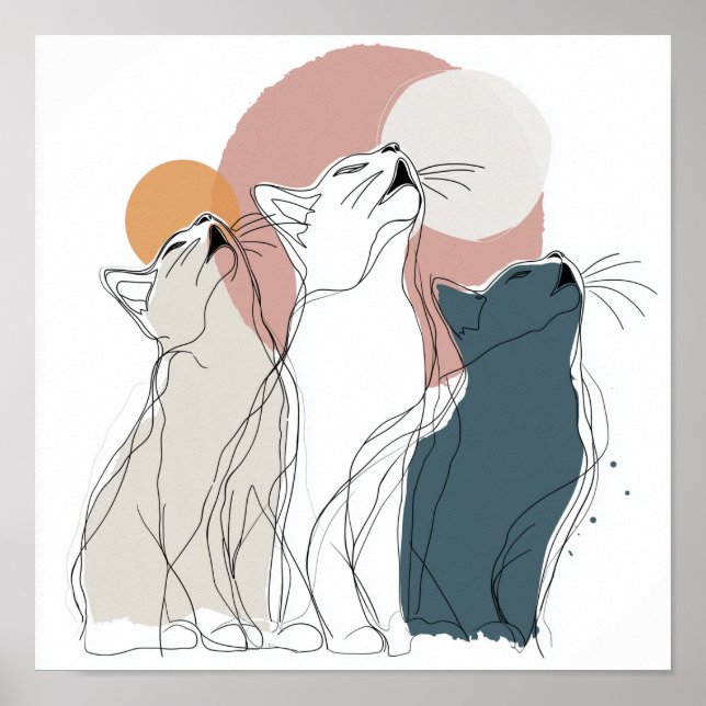 Bright Pastel Flower Semi-Gloss Poster (Frente)