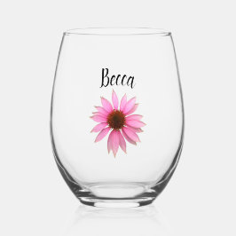Bright Purple Coneflower Personalized Mug