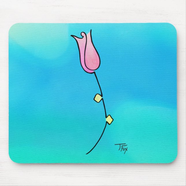 Bright Rosa Mousepad (Frente)