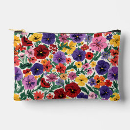 Bright Spring Pansies Floral Garden Pattern