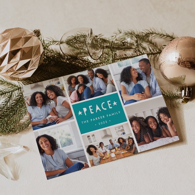 Bright Tidings | Cartão de Colagem de Fotos de Fer (Criador carregado)