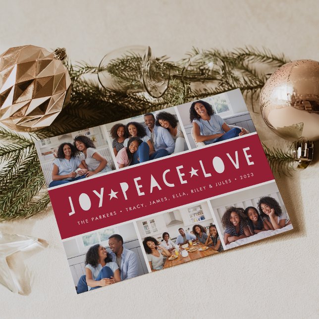 Bright Tidings | Cartão de Colagem de Fotos de Fer (Criador carregado)