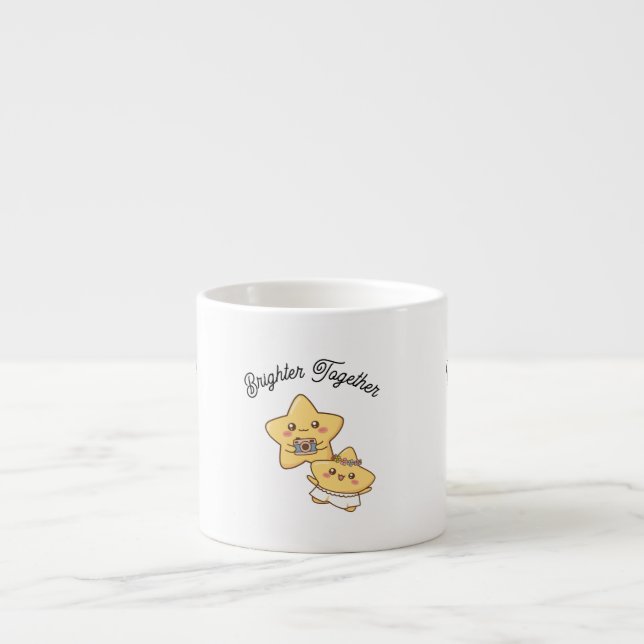 Brighter Together – Caneca de Presente para Casais (Frente)