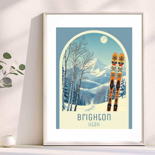 Brighton Utah ski resort vacation Poster (Criador carregado)