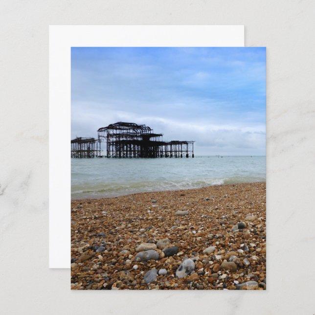 Brighton West Pier, paisagem (Frente/Verso)