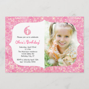 Brilha o sexto convite do aniversário