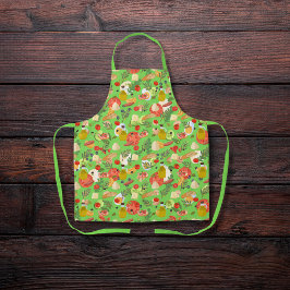 Brilhante, belos ingredientes de salada verde