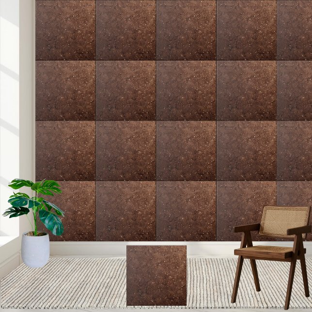 Brilhante Chic Dark Chocolate Castanho Shimmerter (Chic Dark Chocolate Brown Shimmering Glitter Ceramic Tile)
