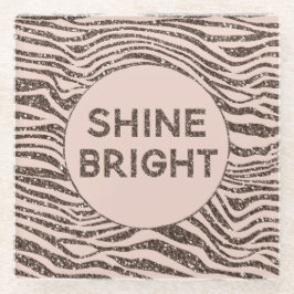 Brilhante Chocolate Castanho Zebra Brilhante