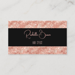 Brilhante cor-de-rosa e Cartão de visita preto