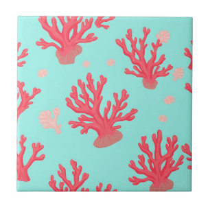 Brilhante Coral Verde Água Oceano Simples Náutico 
