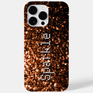 Brilhante de cobre marrom em bronze brilha Texto