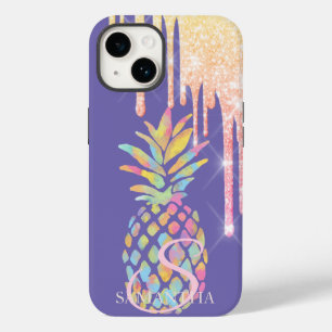 Brilhante Elegante Cores de Abacaxi Roxo