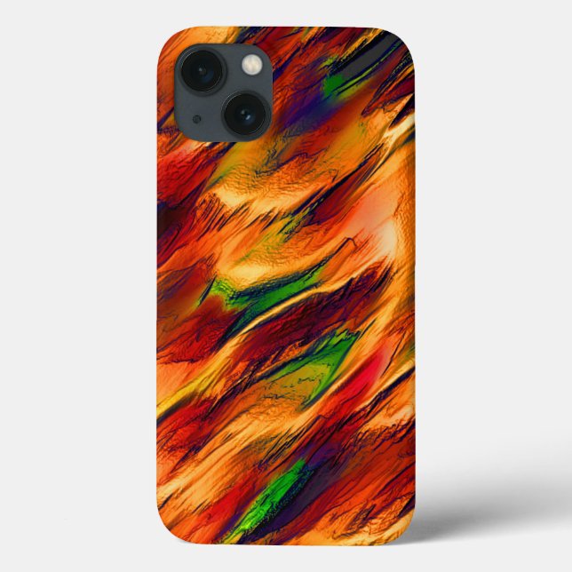 Brilhante manchado de laranja a vermelho, um pouco (Verso)