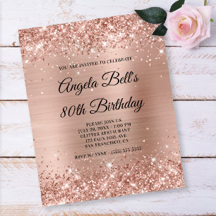 Brilhante Rosa Dourado Claro Folheto de Papel para