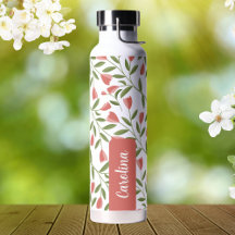 Brilhante Rosa Feminina Vinha Floral