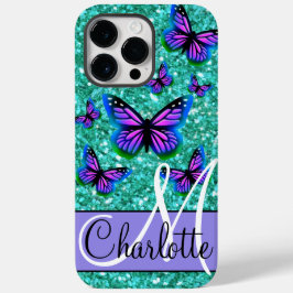 Brilhante tear, borboletas roxas