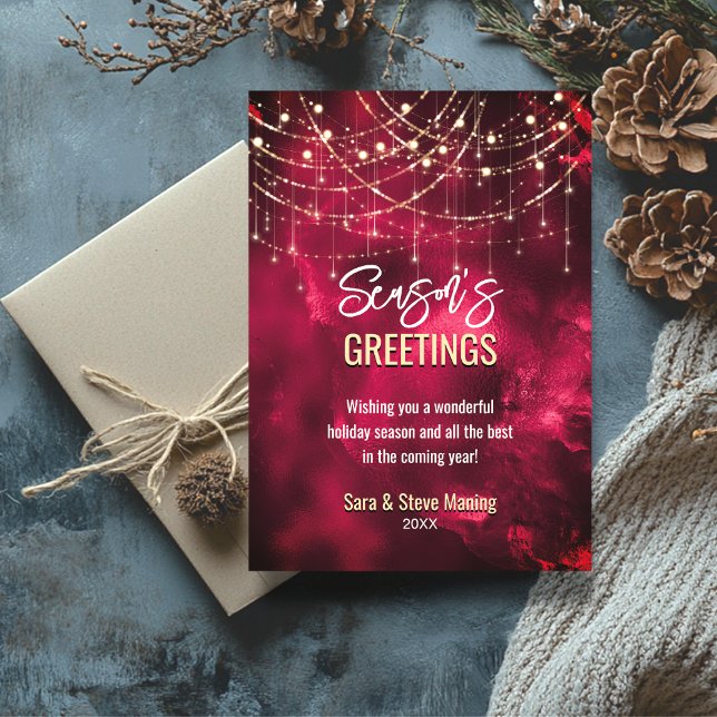 Brilhante vermelho-chic luzes Natal ano novo (Criador carregado)