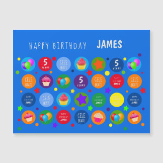 Brilhante, vibrante e colorido - Aniversário feliz