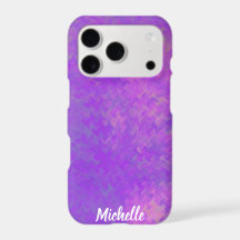 Brilhante Violeta Marbled Artsy Personalizado