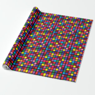 Brilhantemente papel de embrulho Checkered
