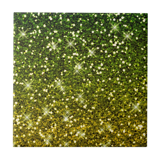 Brilhantes Dourados Verdes Escuros (Frente)