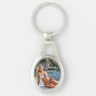 BRILHE! 🔑 Chaveiro de Metal – Adicione Imagem ou