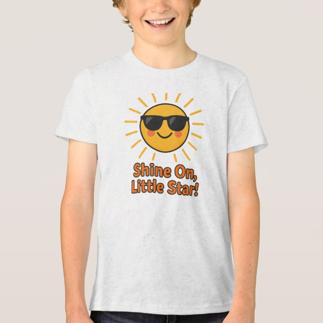 Brilhe Pequena Estrela Design de Sol Fofo (Frente)