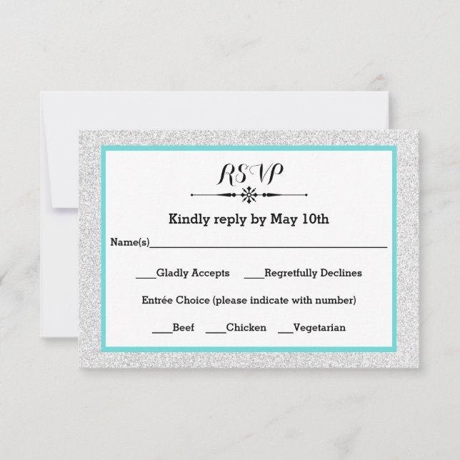 Brilho branco e quadro teal - Placa de resposta RS (Frente)