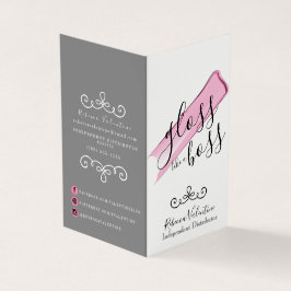 Brilho Como Um Cartão de visita De Chefe Dobrado