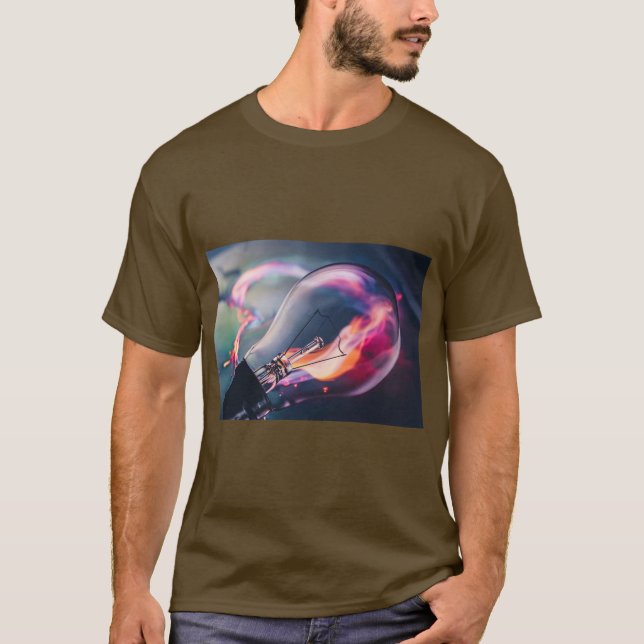 Brilho da Lâmpada – Arte na Camiseta (Frente)