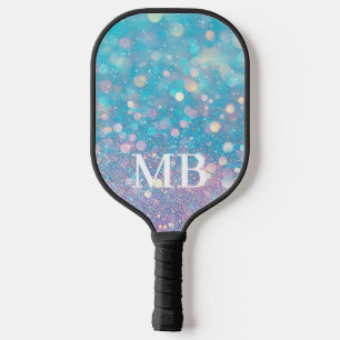 Brilho de Glitter Rosa Aqua Pastel Glam Monograma