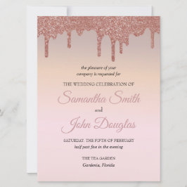 Brilho de Rosa Dourado Elegante, Texto em Pêssego