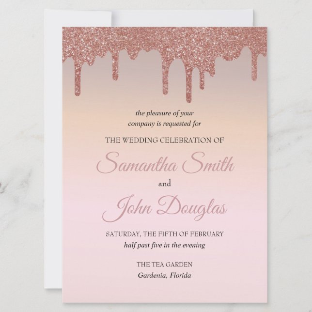 Brilho de Rosa Dourado Elegante, Texto em Preto e  (Frente)