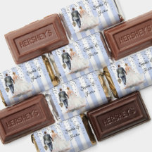 Brilho de Stripes Azul e Brancas Personalizado