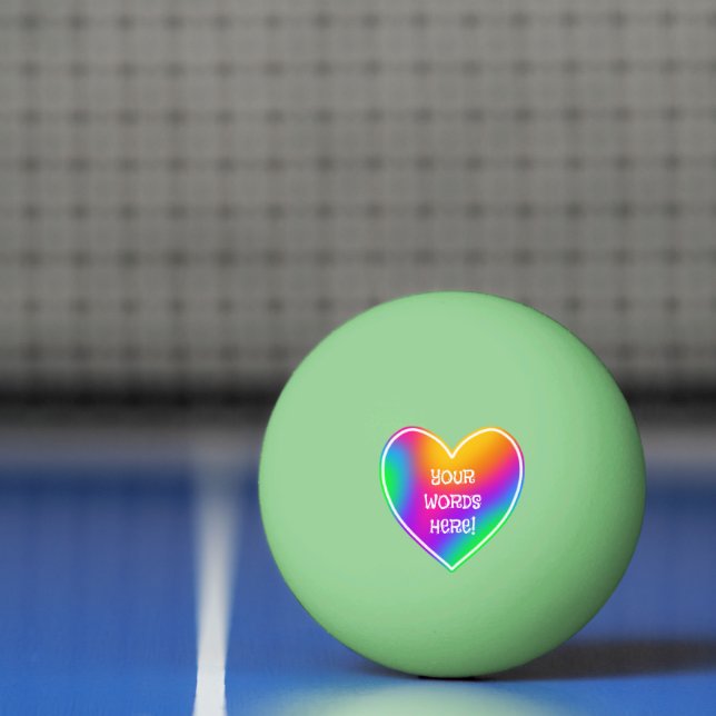 Brilho do Coração Arco-Íris na Bola do Pino Negro (Líquido)