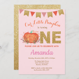 Brilho Dourado do convite do aniversário da queda