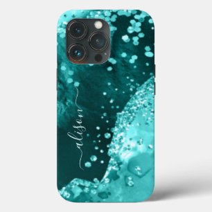 Brilho Glamour Faísca Aniversário Azul Teal Aqua
