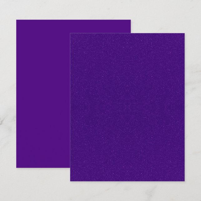 Brilho Roxo e Cartões de Nota Plana de Matriz - Pe (Frente/Verso)