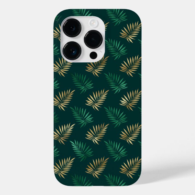 Brilho verde e Dourado nas folhas tropicais (Verso)