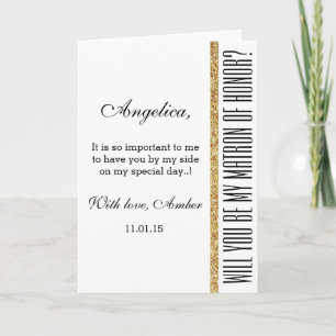 Brilho você será minha matrona do convite da honra