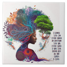 Brilhos de mulheres inspiradas e Azulejo cerâmico